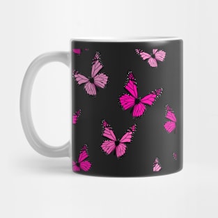 Pink Butterfly Pattern Mug